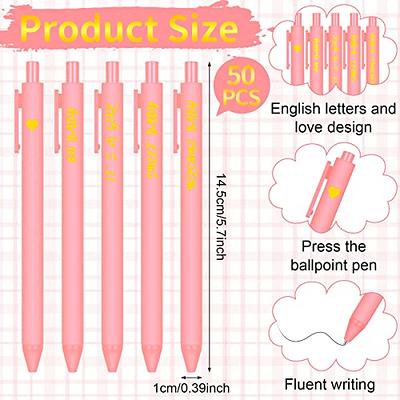 50pcs Baby Shower Pens, Retractable Ballpoint Pens for Baby Shower Them  Patterns Baby Shower Ballpoint Pens with Stylus Tip Baby Shower Pen Favors  (Pink) : : Stationery & Office Supplies