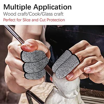 JADE KIT 12 PCS Finger Cots Cut Resistant Protector, Finger Covers for  Cuts, Gloves Life Extender, Cut Resistant Finger Protectors for Kitchen,  Work, Sculpture, Anti-Slip, Reusable - Yahoo Shopping