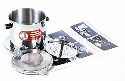 Stainless Steel Vietnamese Coffee Drip Filter Pot Set, Phin Filter,  Miniature Cups