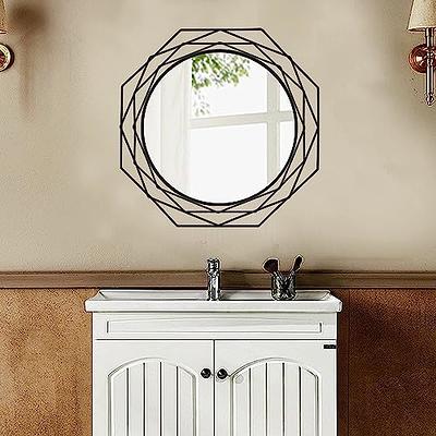 Americanflat Framed Round Mirror - Circle Mirror for Bathroom, Bedroom,  Entryway, Living Room - Large Black Circle Mirror for Wall Décor