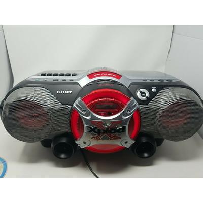 AudioStar Boombox AM/FM Radio, CD, MP3, and Cassette Player with