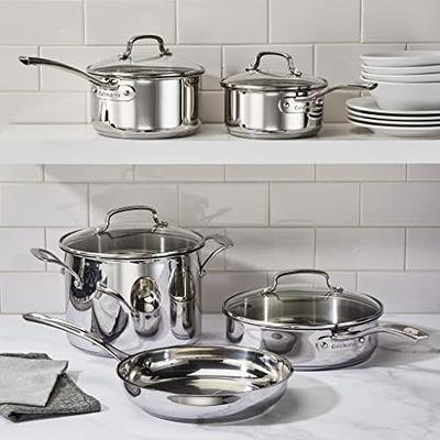 Cuisinart Classic 10 Piece Stainless Steel Cookware Set with Lids 87P-10 -  The Home Depot