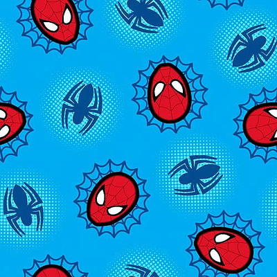 Marvel Spider Man Head Toss Fabric by the yard