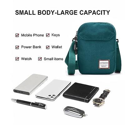 Small Crossbody Bag for Men, Mini Messenger Bag Shoulder Bag for Phone  Passport