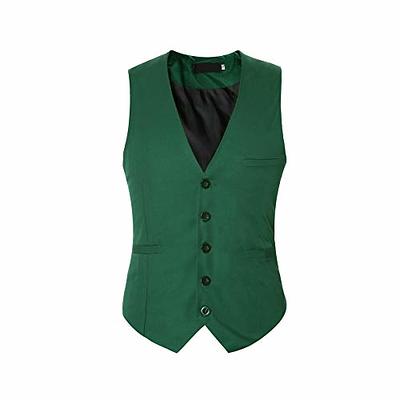 WakeUple Women's Dressy Racerback Button Vest Jacket Vintage Steampunk  Sleeveless Tuxedo Suit Vest Crop Tank Top