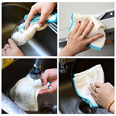 10pcs Multifunction Cleaning Cloth,Kitchen Dishcloth , Dish Cloths For Washing  Dishes