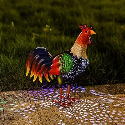 Large Metal Rooster Decor Yard Chicken Outdoor Garden Statue Sculpture Lawn  Art