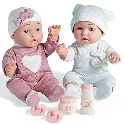 Enjoyin 12'' Twins Baby Doll Playset with Accessories Includes Boy and Girl  Dolls, 2 Powder Bottles, and 2 Pacifiers, Ideal Gift for Children Age 3+ -  Yahoo Shopping