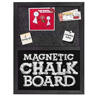  TORASO Calendar Chalkboard, 10.5 x 14.5 inches, Magnetic  Surface Black Wood Frame Chalk Board for Planning/School Timetable/Memo,  Hanging Board for Office, School and Home(YLHB-BK-2737) : Office Products