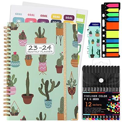 2024 Pocket Calendar by LADYACCES 2024 Weekly and Monthly Planner for  Purse, Small Agenda 2024 with Vegan Leather Hard Cover, Elastic Closure,  Inner