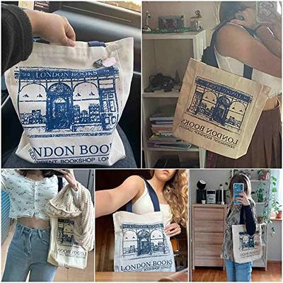 Flower Pattern Canvas Tote Bag Handles for Women Charming Aesthetic Beach  Tote Bag Reusable Tote Bag For Shopping Charming Pattern Gift Bag for  Birthday Mother's Day 