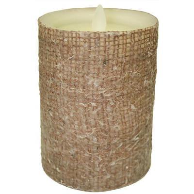 Aurora 3x6'' Wax LED Pillar Candle - 44610