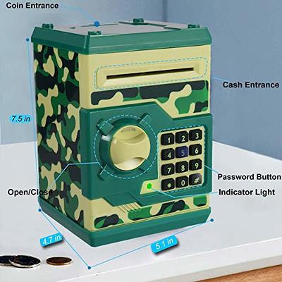 Yoego Kids Money Bank, Electronic Piggy Banks, Great Gift Toy for Kids  Children, Auto Scroll Paper Money Saving Box Password Coin Bank,Perfect Toy  Gifts for Boys Girls (Green Camo) - Yahoo Shopping