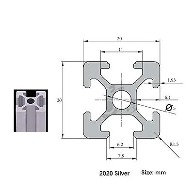 t-slot framing 20x20 aluminum extrusion 2020