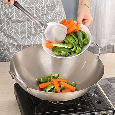 14 Stir-Fry Pan with Helper Handle & Glass Cover 