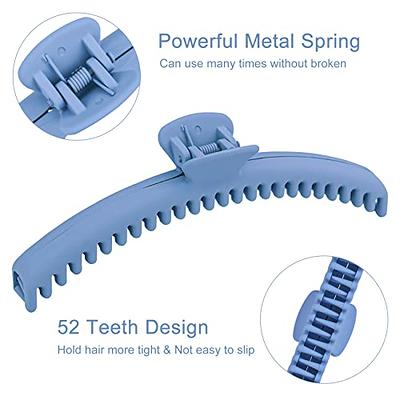 TOCESS 8 Pack Big Hair Claw Clips for Women Large Claw Clip for Thin Thick  Curly Hair 90's Strong Hold 4.33 Inch Nonslip Matte Jumbo Hair Clips (8