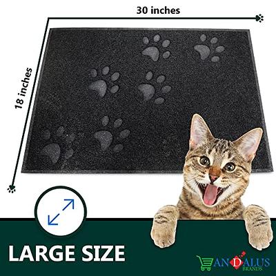  The Original Gorilla Grip 100% Waterproof Cat Litter Box  Trapping Mat 35x23, Easy Clean, Textured Backing, Traps Mess for Cleaner  Floors, Less Waste, Stays in Place for Cats, Soft on Paws