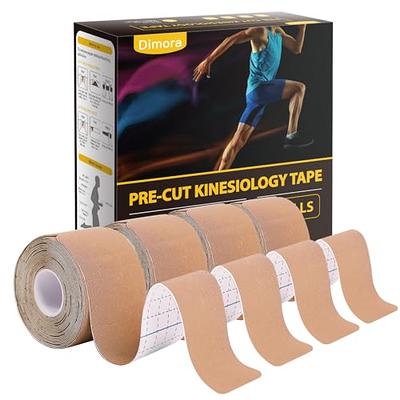 Spartan Tape Kinesiology Tape - Bulk Large Jumbo - Free Kinesio Taping Guide! - Support for Pro Athletic KT Sports and Recovery - RockTape Waterproof