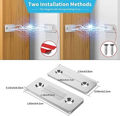 Magnetic Door Catch Magnets with Adhesive Backing Cabinet Magnets Thin Flat  Furniture Catch Adhesive Door Latch (16 Pack White) - Yahoo Shopping