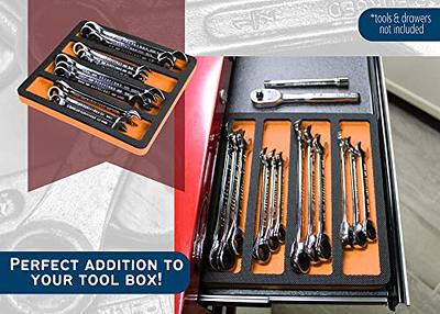Polar Whale Tool Drawer Organizer Bit Driver Holder Insert Red Black  Durable Foam Tray Holds Socketed Screwdrivers Up To 10 Inches Long and 44  Bits