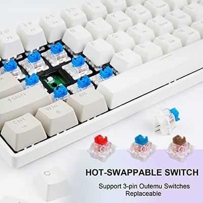 NEWMEN GM610 60% Wireless Mechanical Gaming Keyboard Blue Switches