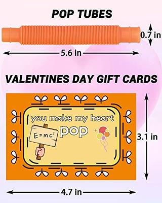 AquaMonica Valentines Day Gifts for Kids 28 Pack Pop Tubes with