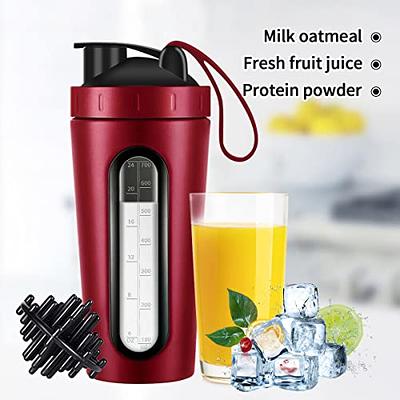 16 Oz Protein Shaker Bottle, Protein Shaker Bottle With Powder Storage,  Fresh Juice Blender Bottle, Water Bottle for Gym