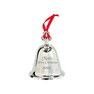 Gold Tone Christmas Bell Ornament