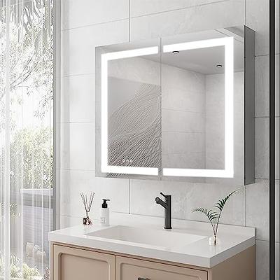 24x 30 Wall Mounted Bathroom Medicine Cabinet with Mirror, 3