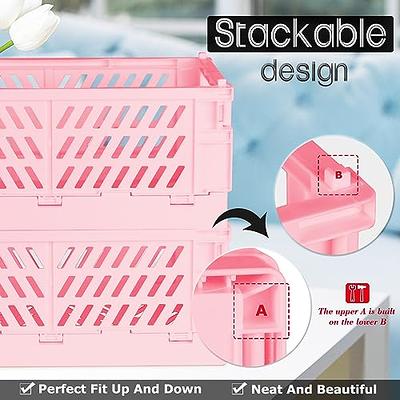 Tioncy 10 Pcs Plastic Storage Bins Multiple Color Small Containers Pantry  Baskets with Handles Organizing Bins