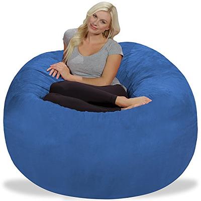 Chill Sack Giant 7.5 ft Bean Bag Lounger, Red Pebble