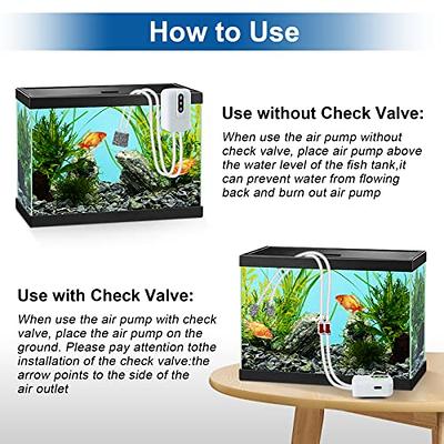 GuDoQi Rechargeable Aquarium Air Pump, Dual Outlet Fish Aerator, 2W Quiet  Adjustable Aquarium Bubbler for 120 Gallon Fish Tank, Ideal for Outdoor  Fishing, Fish Transportation, Power Outages - Yahoo Shopping
