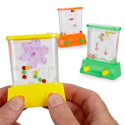 2 Pieces Handheld Water Game Arcade Water Ring Water Tables for Beach Toys  Party Favor Fun Game for Different Ages Basketball Fun Gifts for Men Retro