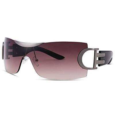 Cat Eye Fashion Sunglasses For Women Men Y2k Color Block Gradient