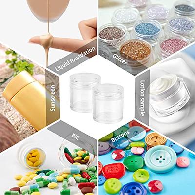 10 Gram Sample Containers with Lids, 10ML Sample Jars, 40 PCS Small  Cosmetic Sample Containers for Makeup, Lotion, Eye Shadow, Liquids, Powder,  Lip