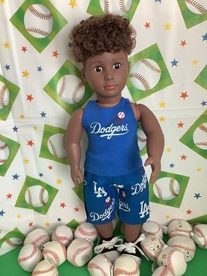 Baseball Outfit La, Dodgers, 2Pc Outfit, Shorts & Tank Top, 18 Inch Doll  Clothes, Handmade - Yahoo Shopping