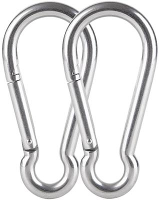 2 PCS Heavy Duty Carabiner Hooks 5.5 Inches Snap Clips Spring Snap Hooks  304 Stainless Steel 660 lbs Capacity (M12) - Yahoo Shopping