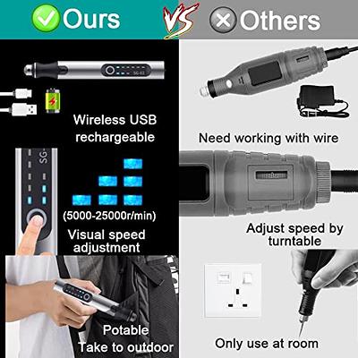 USB Rechargable Engraving Pen with 35bits,Mini Electric Engraver Etching  Machines Cordless Rotary Tools Engraved Jewelry Glass Stone Metal Plastic  Wood Resin - Yahoo Shopping