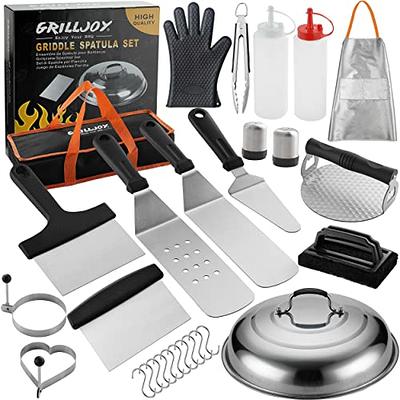 Grilljoy 6PCS BBQ Tools Grilling Tool Set with Storage Bag