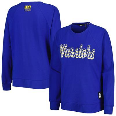 Golden State Warriors New Era Women's Raglan Pullover Hoodie - Royal