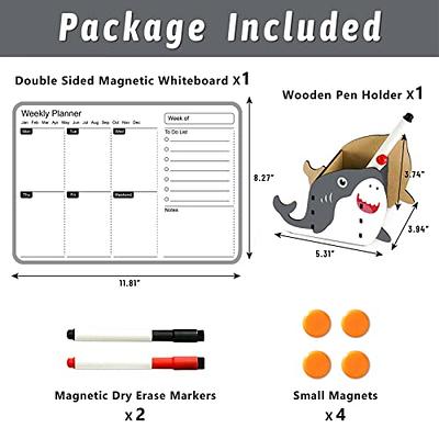  Small Dry Erase Whiteboard with Holder Double-Sided