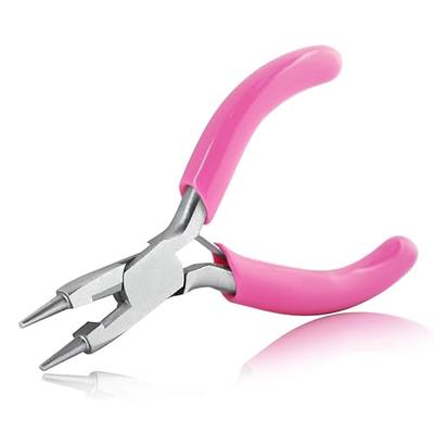 LEONTOOL Round Nose Pliers Jewelry Making Tools 4 Inches Wire Looping  Pliers with Spring Loaded Mini Pliers Smooth Jaws Jewelry Making Supplies  for