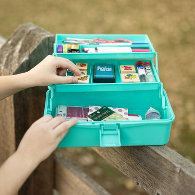 Everything Mary 3-Layer Storage Box, Aqua - Foldable & Portable Tool Box  for Art & Craft Supply - Yahoo Shopping