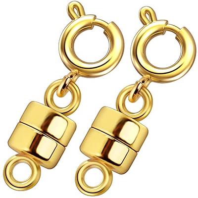 OHINGLT Magnetic Necklace Clasps and Closures,Gold and Silver