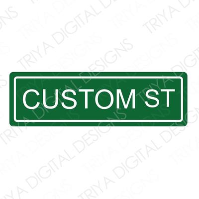 Street Road Sign SVG