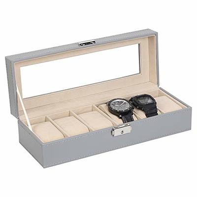 YIYIBYUS 20 Slot Wooden Watches Display Box Case Jewelry Watch Storage  Organizer OT-ZJGJ-4085 - The Home Depot