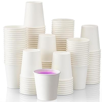 TV TOPVALUE 600 Pack 3 oz Paper Cups, Disposable Paper Bathroom Cups,  Colorful Small Mouthwash Cups, Hot/Cold Drinking Cups for Party,  Picnic,Travel and Events,Design for Christmas Meal Prep.