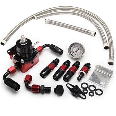 YESHMA EFI Fuel Pressure Regulator Kit 0-100psi with Gauge 6AN