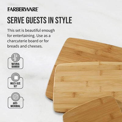 Farberware Extra-Large Wood Cutting Board, Reversible Chopping Board for  Kitchen Meal Prep and Serving, Charcuterie Board, 14-Inch x 20-Inch, Bamboo