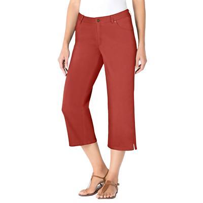 Plus Size Women's Capri Stretch Jean by Woman Within in Red Ochre (Size 32  WP) - Yahoo Shopping